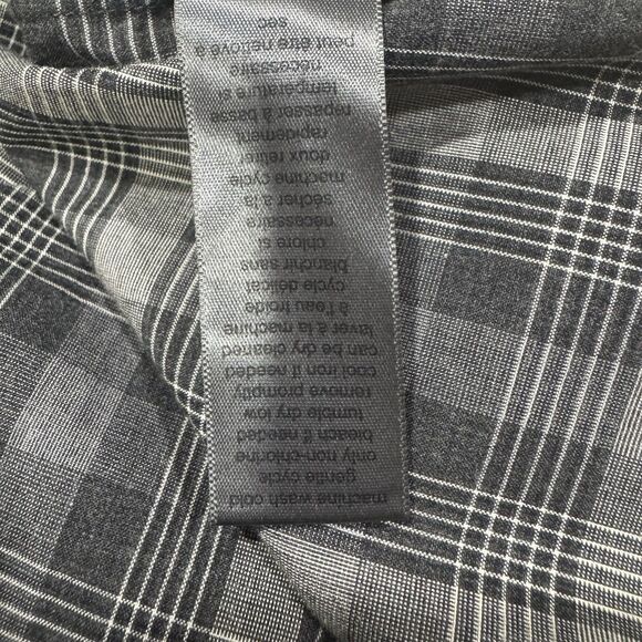 John Varvatos Gray Plaid Long Sleeve Roll Tab Sleeves Button Down Shirt XXL EUC - Picture 10 of 11
